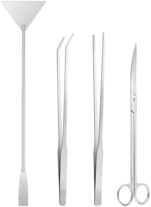 Ohtomber 4PCS Aquascape Tool Aquarium Kit with Tweezers, Scissors, Scraper Ohtomber 4PCS Aquascape Tool Aquarium Kit with Tweezers, Scissors, Scraper