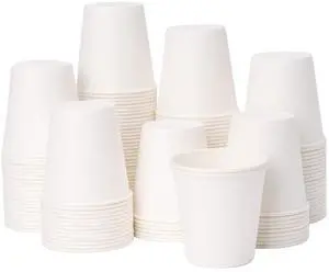 YEEHAW 3oz 100 Pack Small White Disposable Paper Cups YEEHAW 3oz 100 Pack Small White Disposable Paper Cups