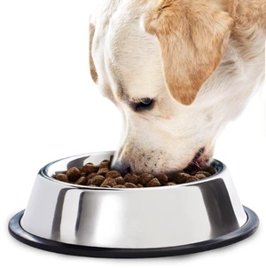 SunGrow No Spill Feeding Bowl 64Oz Stainless Steel Non-Slip Rubber Base Rust Resistant SunGrow No Spill Feeding Bowl 64Oz Stainless Steel Non-Slip Rubber Base Rust Resistant