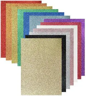 Sukh 20pcs Glitter Cardstock Paper A4 14 Colors 250GSM Thick Cardstock for Craft Scrapbook DIY Wedding Birthday Party Decor Sukh 20pcs Glitter Cardstock Paper A4 14 Colors 250GSM Thick Cardstock for Craft Scrapbook DIY Wedding Birthday Party Decor