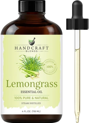 Handcraft Blends Lemongrass Essential Oil, 4 Fl Oz Handcraft Blends Lemongrass Essential Oil, 4 Fl Oz