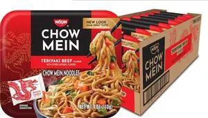Nissin Chow Mein Noodles Teriyaki Beef 4oz Pack of 8 Nissin Chow Mein Noodles Teriyaki Beef 4oz Pack of 8