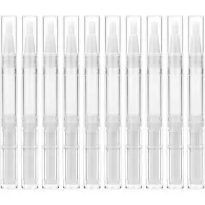 10 Pcs 3ml Refillable Cuticle Oil Pens, Empty Nail Twist Pens with Brush 10 Pcs 3ml Refillable Cuticle Oil Pens, Empty Nail Twist Pens with Brush