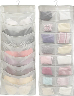 Simple Houseware 24-Pocket Double-Sided Hanging Closet Organizer Simple Houseware 24-Pocket Double-Sided Hanging Closet Organizer