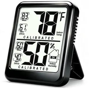 Antonki Indoor Thermometer Hygrometer, Temperature and Humidity Meter Antonki Indoor Thermometer Hygrometer, Temperature and Humidity Meter