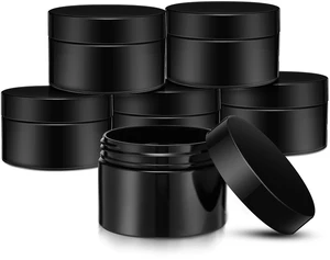 SATINIOR 6 Pack 1 oz Plastic Jars with Lids, Wide-mouth Refillable Leakproof Reusable Round Empty Jars for Travel, Cosmetic, Dry Food, Spice, Cookie, Candy, Home Kitchen SATINIOR 6 Pack 1 oz Plastic Jars with Lids, Wide-mouth Refillable Leakproof Reusable Round Empty Jars for Travel, Cosmetic, Dry Food, Spice, Cookie, Candy, Home Kitchen
