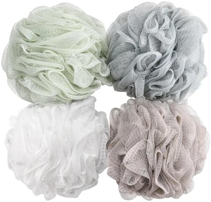 BTYMS Mesh Bath Sponge Loofah 60g Body Wash Puff - Pack of 4 BTYMS Mesh Bath Sponge Loofah 60g Body Wash Puff - Pack of 4