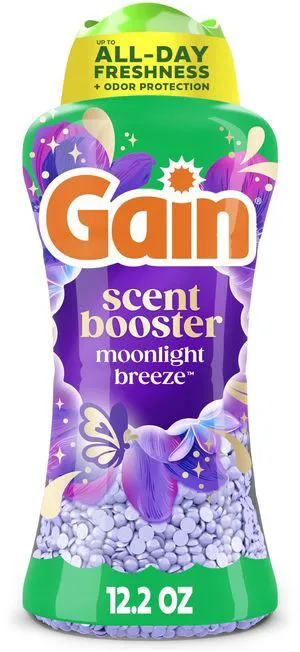 Gain In-Wash Laundry Scent Booster Beads, Moonlight Breeze, 12.2oz, Long-Lasting Freshness & Odor Protection (Packaging May Vary) Gain In-Wash Laundry Scent Booster Beads, Moonlight Breeze, 12.2oz, Long-Lasting Freshness & Odor Protection (Packaging May Vary)