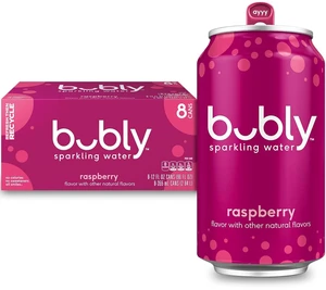 Bubly Sparkling Water Raspberry 12fl oz Cans (8Pack) Bubly Sparkling Water Raspberry 12fl oz Cans (8Pack)