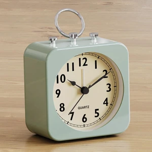 AYRELY Small Metal Alarm Clock for Desk, Table, and Travel AYRELY Small Metal Alarm Clock for Desk, Table, and Travel