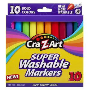 Cra-Z-Art Bold Washable Markers, 10 Count Cra-Z-Art Bold Washable Markers, 10 Count
