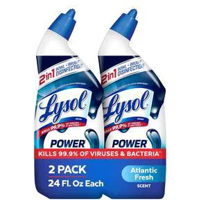 Lysol Power Toilet Bowl Cleaner Clinging Gel, 24 oz, 2 Pack Lysol Power Toilet Bowl Cleaner Clinging Gel, 24 oz, 2 Pack