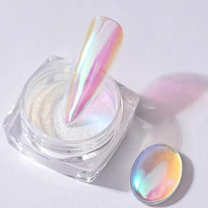 Pretty Diva 0.3g Mermaid Unicorn Chrome Nail Powder, Aurora Iridescent Chrome Mica Powder Manicure Pigment Pretty Diva 0.3g Mermaid Unicorn Chrome Nail Powder, Aurora Iridescent Chrome Mica Powder Manicure Pigment