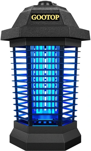 GOOTOP 4200V 3 Prong Plug Electric Bug Zapper Mosquito Killer Fly Trap Indoor Outdoor ABS Plastic (Black) GOOTOP 4200V 3 Prong Plug Electric Bug Zapper Mosquito Killer Fly Trap Indoor Outdoor ABS Plastic (Black)
