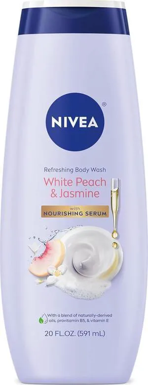 NIVEA Refreshing White Peach and Jasmine Body Wash, 20 fl oz NIVEA Refreshing White Peach and Jasmine Body Wash, 20 fl oz