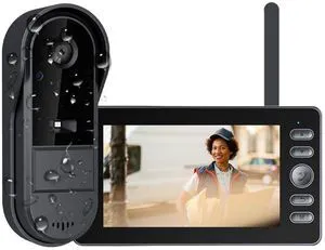 TKMARS Wireless Doorbell Camera 1080P with Monitor, No Subscription, No App/WiFi Needed, 2-Way Talk, Waterproof, Recording & Night Vision TKMARS Wireless Doorbell Camera 1080P with Monitor, No Subscription, No App/WiFi Needed, 2-Way Talk, Waterproof, Recording & Night Vision