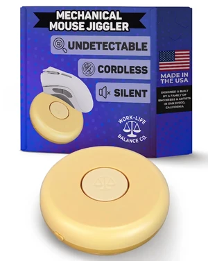 Mouse Jiggler, Compact, Cordless, Silent, Undetectable, No USB Mouse Jiggler, Compact, Cordless, Silent, Undetectable, No USB