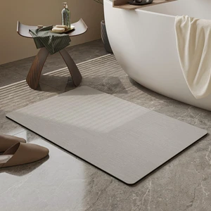 Mecko Bath Mat 16"x24" Ultra Thin Bathroom Rug Fit Under Door Light Grey Mecko Bath Mat 16"x24" Ultra Thin Bathroom Rug Fit Under Door Light Grey