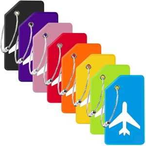 Gostwo 8 Pack Silicone Luggage Tags for Suitcases Plane Travel Essentials Gostwo 8 Pack Silicone Luggage Tags for Suitcases Plane Travel Essentials