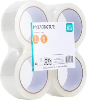 Pen+Gear Packing Tape, 1.88in x 55yds, Clear, 4Rolls Pen+Gear Packing Tape, 1.88in x 55yds, Clear, 4Rolls