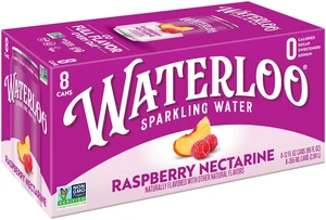 Waterloo Sparkling Water Raspberry Nectarine 12fl oz 8 Pack Cans Waterloo Sparkling Water Raspberry Nectarine 12fl oz 8 Pack Cans