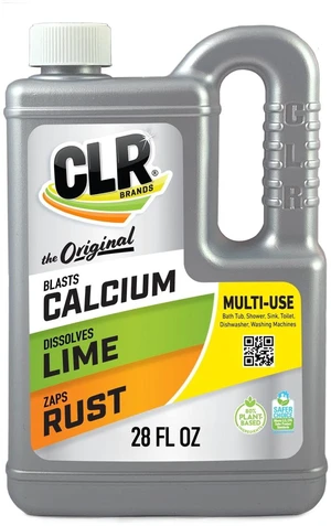 CLR Calcium Lime and Rust Remover, Multi-Use Household Cleaner, EPA Safer Choice, 28 Oz CLR Calcium Lime and Rust Remover, Multi-Use Household Cleaner, EPA Safer Choice, 28 Oz