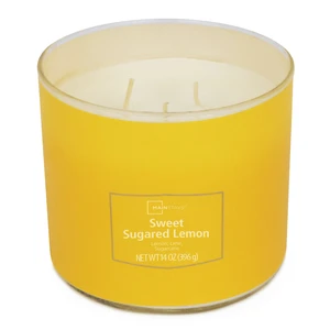Mainstays 3-Wick Sweet Sugared Lemon Candle, Textured Wrap, 14oz Mainstays 3-Wick Sweet Sugared Lemon Candle, Textured Wrap, 14oz