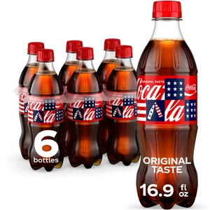 Coca-Cola Soda Pop Bottles 16.9 fl oz 6 Pack Coca-Cola Soda Pop Bottles 16.9 fl oz 6 Pack