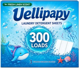 Laundry Detergent Sheets, 300 Loads, Fresh Linens Scent, Travel, for Hot & Cold Cycles, Powerful Stain & Odor Removal, Gentle Formula Laundry Detergent Sheets, 300 Loads, Fresh Linens Scent, Travel, for Hot & Cold Cycles, Powerful Stain & Odor Removal, Gentle Formula