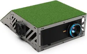Golf Simulator Projector Enclosure, Hinged Top for Easy Access, Heat-Dissipating Aluminum Case with Dual-Fan Cooling, Universal XL Fit for Short Throw Pyswex Golf Simulator Projector Enclosure, Hinged Top for Easy Access, Heat-Dissipating Aluminum Case with Dual-Fan Cooling, Universal XL Fit for Short Throw Pyswex