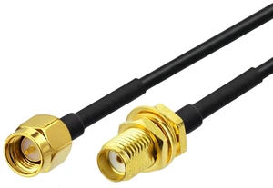 SMA Male to SMA Female Bulkhead Mount Antenna Extension Cable 5m 50 Ohm Coax Cable for 4G LTE Router Gateway Modem Mobile Cellular Receiver WiFi Antenna SDR, FPV, GPS, Test Equipment SMA Male to SMA Female Bulkhead Mount Antenna Extension Cable 5m 50 Ohm Coax Cable for 4G LTE Router Gateway Modem Mobile Cellular Receiver WiFi Antenna SDR, FPV, GPS, Test Equipment