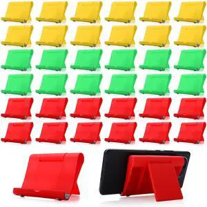 36 Pcs Cell Phone Stands Foldable Tablet Mobile Stand Adjustable Multi Angle Tablet Holder Compatible with Phone 15 14 13 12 11 Pro Xs Xs Max XR 8(Red,Green,Yellow) 36 Pcs Cell Phone Stands Foldable Tablet Mobile Stand Adjustable Multi Angle Tablet Holder Compatible with Phone 15 14 13 12 11 Pro Xs Xs Max XR 8(Red,Green,Yellow)