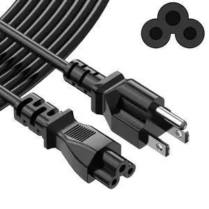 6ft AC Power Cord Compatible with LG TV Epson EcoTank Printer, 3 Prong Mickey Mouse Power Cable Replacement for HP Dell Lenovo Laptop Charger Adapter, 18AWG NEMA 5-15P to IEC C5 6ft AC Power Cord Compatible with LG TV Epson EcoTank Printer, 3 Prong Mickey Mouse Power Cable Replacement for HP Dell Lenovo Laptop Charger Adapter, 18AWG NEMA 5-15P to IEC C5