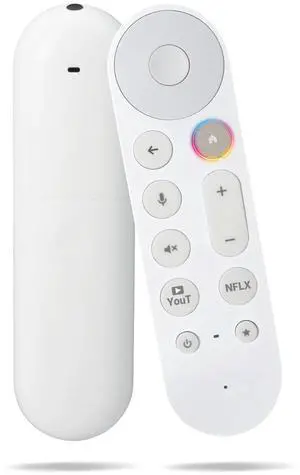 Replacement Remote for Google TV Streamer (4K), Voice Search Remote with Buzzer, Compatible with Chromecast Google TV and Streaming - White Replacement Remote for Google TV Streamer (4K), Voice Search Remote with Buzzer, Compatible with Chromecast Google TV and Streaming - White