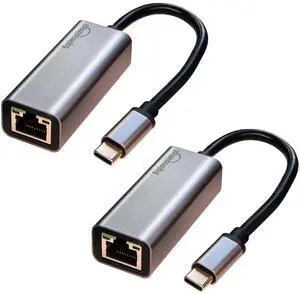 USBC Ethernet Adapter 2 Pack,2Pcs TypeC to RJ45 Ethernet Gigabit Network Adapter Compatible with Windows, MacOS, Linux, and More TypeC to RJ45 with 1000MBPS (2*USB C to RJ45) USBC Ethernet Adapter 2 Pack,2Pcs TypeC to RJ45 Ethernet Gigabit Network Adapter Compatible with Windows, MacOS, Linux, and More TypeC to RJ45 with 1000MBPS (2*USB C to RJ45)