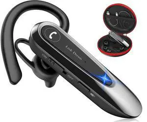 Bluetooth Earpiece Wireless CVC8.0 Headset for Cell Phone Dual Mic Noise Canceling Earpiece Phone with Mute Key 20H Talk 180 Days Standby for iPhone Android Home Office Driving (1 Pack) Bluetooth Earpiece Wireless CVC8.0 Headset for Cell Phone Dual Mic Noise Canceling Earpiece Phone with Mute Key 20H Talk 180 Days Standby for iPhone Android Home Office Driving (1 Pack)