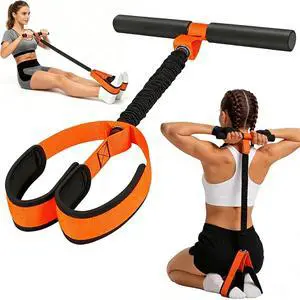 Pedal Resistance Band with Handle | Upgraded 55LBS Exercise Resistance Bands for Core, Abs, Legs, Glutes, Arms, Strength, Physical Therapy, Pilates, Sit Up Workout Equipment for Women Home Gym Pedal Resistance Band with Handle | Upgraded 55LBS Exercise Resistance Bands for Core, Abs, Legs, Glutes, Arms, Strength, Physical Therapy, Pilates, Sit Up Workout Equipment for Women Home Gym