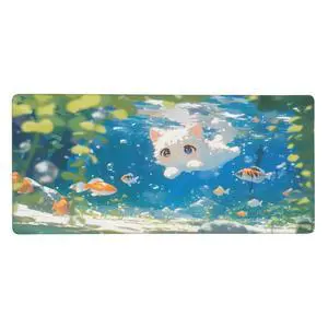 XXL Gaming Mouse Pad 35.4x15.7 inch, Landscape Anime Theme Desk Mat,Large Mousepad for Wireless Mouse Office Desk Accessories (Swimming) XXL Gaming Mouse Pad 35.4x15.7 inch, Landscape Anime Theme Desk Mat,Large Mousepad for Wireless Mouse Office Desk Accessories (Swimming)
