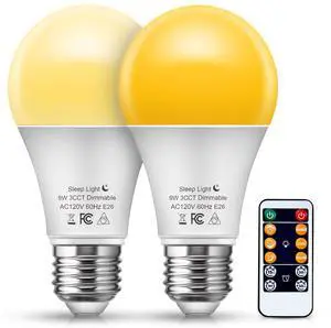A19 LED light Bulbs with Remote Control, 3 Color Temperature Light Bulb(2000K/2700K/5000K), E26 Base Light Bulb with Dimmable and Timer Function,2 Pack Light Bulb for Home Decor Bedroom A19 LED light Bulbs with Remote Control, 3 Color Temperature Light Bulb(2000K/2700K/5000K), E26 Base Light Bulb with Dimmable and Timer Function,2 Pack Light Bulb for Home Decor Bedroom