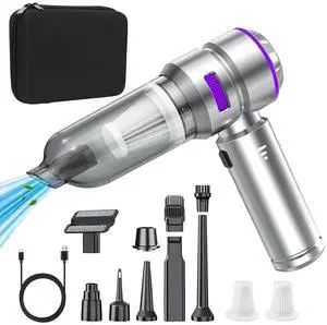 Car Vacuum Portable Cordless, Handheld Car Vacuum 16000PA High Power 4 in 1 with Dust Collection Filter Multi Nozzles Brushless Motor Type-C Charge for Home Office Keyboards Pet Hair Car Vacuum Portable Cordless, Handheld Car Vacuum 16000PA High Power 4 in 1 with Dust Collection Filter Multi Nozzles Brushless Motor Type-C Charge for Home Office Keyboards Pet Hair