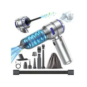 Portable Car Vacuum - 22000PA Cars Vacuum Cleaner High Power 4 in 1 Compressed Air Duster & Air Blower & Pump Hand Held Vacuums Cordless with Brushless Motor for Car Home Office Blue Portable Car Vacuum - 22000PA Cars Vacuum Cleaner High Power 4 in 1 Compressed Air Duster & Air Blower & Pump Hand Held Vacuums Cordless with Brushless Motor for Car Home Office Blue