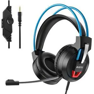 Wired Over-Ear Gaming Headset with Microphone for PC, Laptop, PS4, PS5, Switch, Surround Sound, 50mm Drivers, Memory Foam Cushion Wired Over-Ear Gaming Headset with Microphone for PC, Laptop, PS4, PS5, Switch, Surround Sound, 50mm Drivers, Memory Foam Cushion