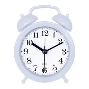 Alarm Clock - Double Bell Classic Home Cute Battery Operated Analog Mini Round Bedside Desk Kid Gifts Children's Student Home Decoration (White) Alarm Clock - Double Bell Classic Home Cute Battery Operated Analog Mini Round Bedside Desk Kid Gifts Children's Student Home Decoration (White)