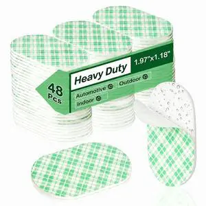 Double Sided Foam Tape Pads, 48Pcs Double Coated Pre-Cut Oval Mounting, 2mm Thick Heavy Duty White Polyurethane Foam with High Tack Adhesive for Crafts, Home, Outdoor Signs& Car (50x30mm) Double Sided Foam Tape Pads, 48Pcs Double Coated Pre-Cut Oval Mounting, 2mm Thick Heavy Duty White Polyurethane Foam with High Tack Adhesive for Crafts, Home, Outdoor Signs& Car (50x30mm)