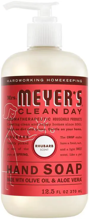 CLEAN DAY Hand Soap, Rhubarb Scent, 12.5 Fl Oz Bottle CLEAN DAY Hand Soap, Rhubarb Scent, 12.5 Fl Oz Bottle