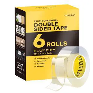 Double Sided Tape Heavy Duty,6 Rolls,No Damage Walls,Nano Mounting Tape Double Sided Tape Heavy Duty,6 Rolls,No Damage Walls,Nano Mounting Tape