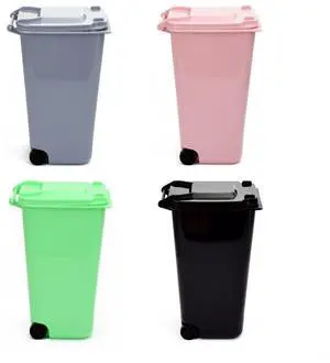 Mini Trash Can with Lid Swing Top Small Trash Can Pen Holder for Car Bedroom Office Desktop 22 Fl Oz (4 Pcs Multi-Color) Mini Trash Can with Lid Swing Top Small Trash Can Pen Holder for Car Bedroom Office Desktop 22 Fl Oz (4 Pcs Multi-Color)