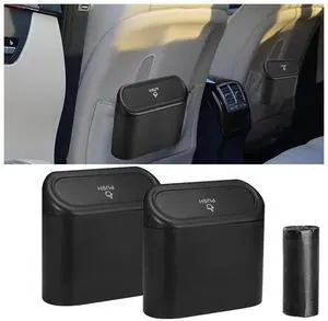 Mini Car Trash Can with Lid, Small Automotive Dustbin Garbage Container, Waterproof and Leak Resistant Car Storage Box with a roll of Plastic Trash Bags, Car Accessories Trash Bin for Vehicle, Home Mini Car Trash Can with Lid, Small Automotive Dustbin Garbage Container, Waterproof and Leak Resistant Car Storage Box with a roll of Plastic Trash Bags, Car Accessories Trash Bin for Vehicle, Home