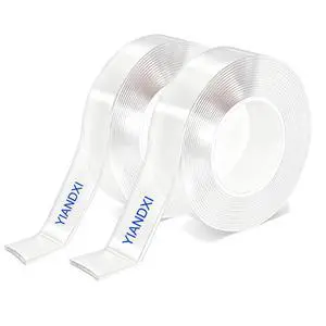 Heavy Duty Nano Double Sided Tape, 2 Rolls 240 Inches Total Removable, Waterproof Wall Mounting Adhesive Heavy Duty Nano Double Sided Tape, 2 Rolls 240 Inches Total Removable, Waterproof Wall Mounting Adhesive