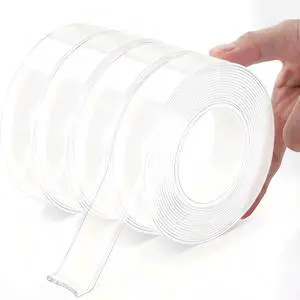 4Rolls Thicker 2mm, Nano Double Sided Mountinging Heavy Duty Tape, 2 Sides Sticky Tack Tape for Painted Walls AC Hanging Clear, 0.7in×10fts, 40fts Total Long (Thicker. 4 pack×0.7''×10fts) 4Rolls Thicker 2mm, Nano Double Sided Mountinging Heavy Duty Tape, 2 Sides Sticky Tack Tape for Painted Walls AC Hanging Clear, 0.7in×10fts, 40fts Total Long (Thicker. 4 pack×0.7''×10fts)